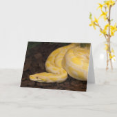 Phantastisch-Gelbe Burmese-Python Karte (Gelbe Blume)