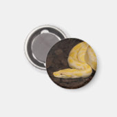 Phantastisch-Gelbe Burmese-Python Magnet (Vorderseite/Rückseite)