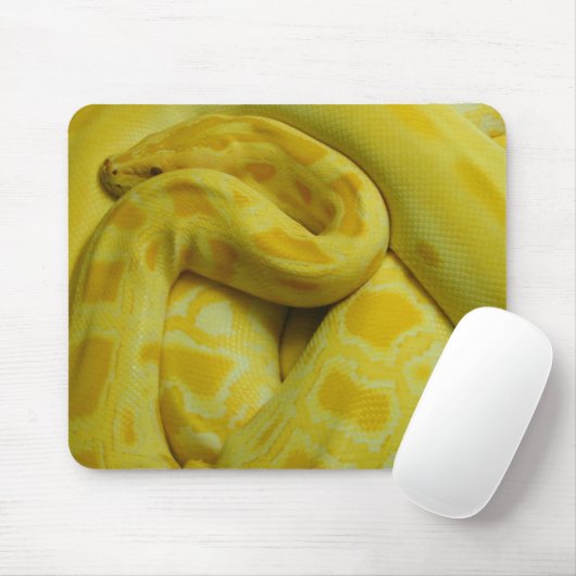 Phantastisch-Gelbe Burmese-Python Mousepad (Mit Mouse)