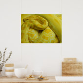 Phantastisch-Gelbe Burmese-Python Poster (Küche)
