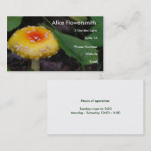 Phantastisch-gelbes Mushroom Visitenkarte (Vorne/Hinten)