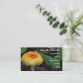 Phantastisch-gelbes Mushroom Visitenkarte (Stehend Vorderseite)