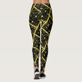 Phantastisch-Gelbes Universum Abstrakte Print-Legg Leggings (Rückseite)