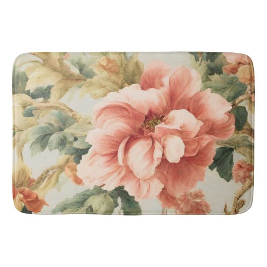 Phantastisch Gentle Exquisite Blume, Blätter. Male Badematte (Vorderseite)