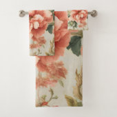 Phantastisch Gentle Exquisite Blume, Blätter. Male Badhandtuch Set (Insitu)