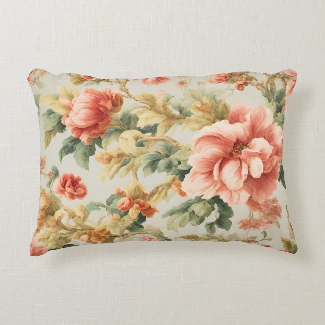 Phantastisch Gentle Exquisite Blume, Blätter. Male Dekokissen (Vorderseite)