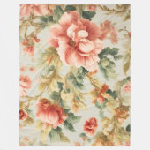 Phantastisch Gentle Exquisite Blume, Blätter. Male Fleecedecke (Vorderseite)