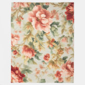 Phantastisch Gentle Exquisite Blume, Blätter. Male Fleecedecke (Vorderseite)