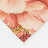 Phantastisch Gentle Exquisite Blume, Blätter. Male Fleecedecke (Ecke)