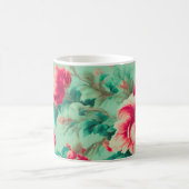 Phantastisch Gentle Exquisite Blume, Blätter. Male Kaffeetasse (Mittel)