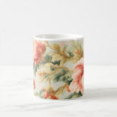 Phantastisch Gentle Exquisite Blume, Blätter. Male Kaffeetasse (Mittel)