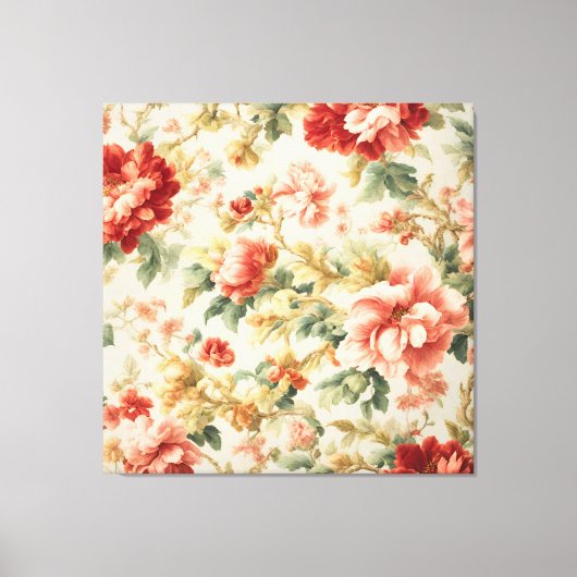 Phantastisch Gentle Exquisite Blume, Blätter. Male Leinwanddruck (Vorderseite)