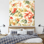 Phantastisch Gentle Exquisite Blume, Blätter. Male Leinwanddruck (Insitu (Schlafzimmer))