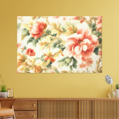 Phantastisch Gentle Exquisite Blume, Blätter. Male Leinwanddruck (Insitu (Wohnzimmer))