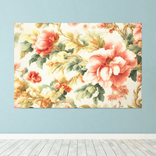 Phantastisch Gentle Exquisite Blume, Blätter. Male Leinwanddruck (Insitu (Holzboden))