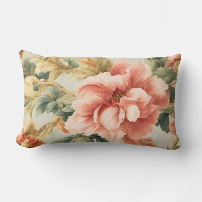 Phantastisch Gentle Exquisite Blume, Blätter. Male Lendenkissen (Vorderseite)