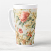 Phantastisch Gentle Exquisite Blume, Blätter. Male Milchtasse (Linke Ecke)