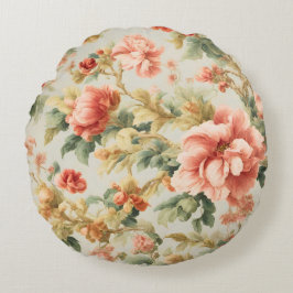 Phantastisch Gentle Exquisite Blume, Blätter. Male Rundes Kissen