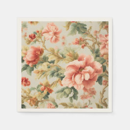 Phantastisch Gentle Exquisite Blume, Blätter. Male Serviette