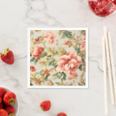 Phantastisch Gentle Exquisite Blume, Blätter. Male Serviette (Beispiel)