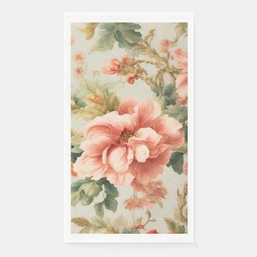 Phantastisch Gentle Exquisite Blume, Blätter. Male Serviette (Vorderseite)