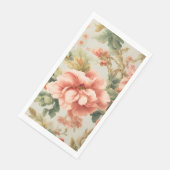 Phantastisch Gentle Exquisite Blume, Blätter. Male Serviette (Ecke)