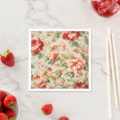 Phantastisch Gentle Exquisite Blume, Blätter. Male Serviette (Beispiel)