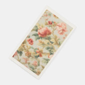 Phantastisch Gentle Exquisite Blume, Blätter. Male Serviette (Ecke)