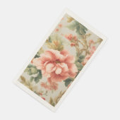 Phantastisch Gentle Exquisite Blume, Blätter. Male Serviette (Ecke)