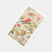 Phantastisch Gentle Exquisite Blume, Blätter. Male Serviette (Ecke)