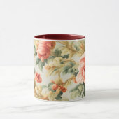 Phantastisch Gentle Exquisite Blume, Blätter. Male Tasse (Zentrum)