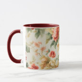 Phantastisch Gentle Exquisite Blume, Blätter. Male Tasse (Links)