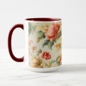 Phantastisch Gentle Exquisite Blume, Blätter. Male Tasse (Links)