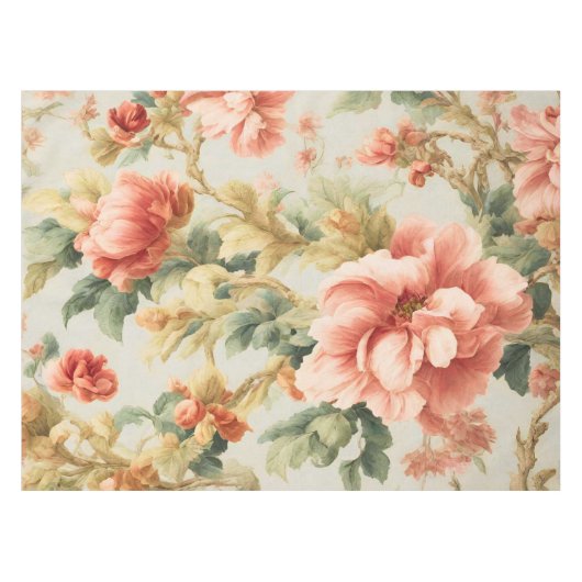 Phantastisch Gentle Exquisite Blume, Blätter. Male Tischdecke (Vorderseite (Horizontal))