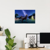 Phantastisch gesehen, Pferdewall-Kunstposter Poster (Heimbüro)