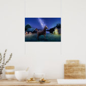 Phantastisch gesehen, Pferdewall-Kunstposter Poster (Küche)