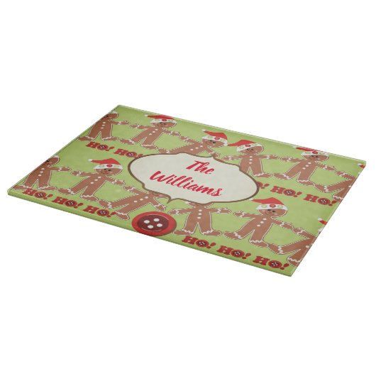 Phantastisch Gingerbrot Männer Schneidebrett (Ecke)