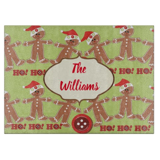 Phantastisch Gingerbrot Männer Schneidebrett (Vorderseite)