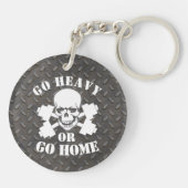 PHANTASTISCH GO HEAVY ODER GO ZUHAUSE SCHLÜSSELANHÄNGER (Rückseite)