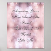 Phantastisch Grace Bokeh Pink beleuchtet Poster (Vorne)