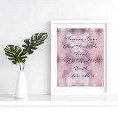 Phantastisch Grace Bokeh Pink beleuchtet Poster