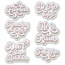 Phantastisch Grace Christlich glaubver Vinyl Stick