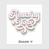 Phantastisch Grace Christlich glaubver Vinyl Stick Aufkleber (Blatt)