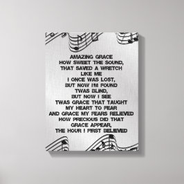 Phantastisch Grace Christlich Hymn Texte Leinwanddruck