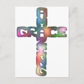 Phantastisch Grace Cross Postkarte (Vorderseite)