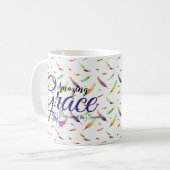 Phantastisch Grace Farbige Federn Kaffeetasse (Vorderseite Links)