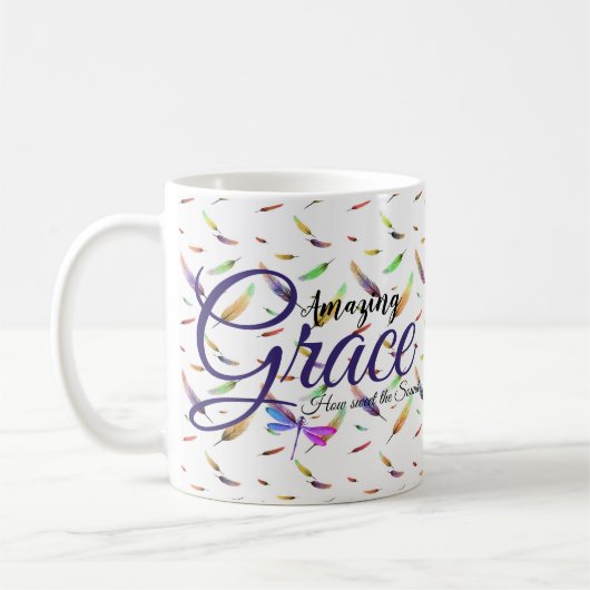 Phantastisch Grace Farbige Federn Kaffeetasse (Links)