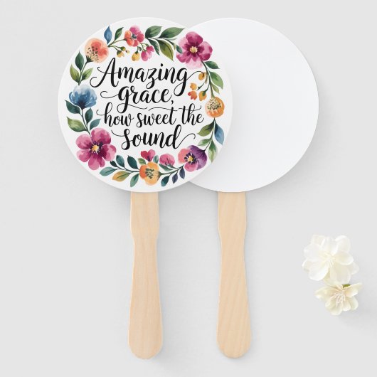 Phantastisch Grace floral Fächer (Vorne und Hinten)