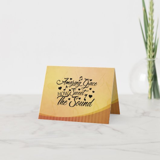 Phantastisch Grace How Sweet the Sound Hymne Karte (Vorderseite)