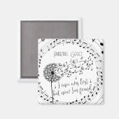 Phantastisch Grace Hymn Dandelion Christlich Magnet (Vorderseite/Rückseite)